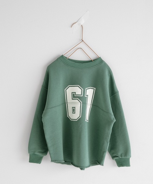 LOWRYS FARM（ローリーズファーム）の「ナンバリングウラケプルオーバー　256717（スウェット・キッズ・ネイビー/グレー/グリーン・110cm/120cm/130cm）」の10枚目の写真