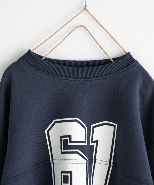 LOWRYS FARM（ローリーズファーム）の「ナンバリングウラケプルオーバー　256717（スウェット・キッズ・ネイビー/グレー/グリーン・110cm/120cm/130cm）」の12枚目の写真