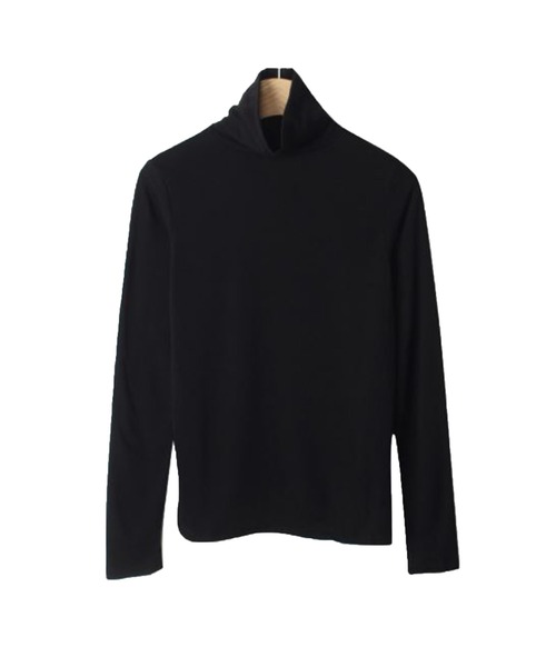 CEMONEMO(セモネモ)の「無地 タートルネック プルオーバー(Tシャツ/カットソー・レディース・ブラック/ベージュ/ホワイト/グリーン・FREE)」の14枚目の写真