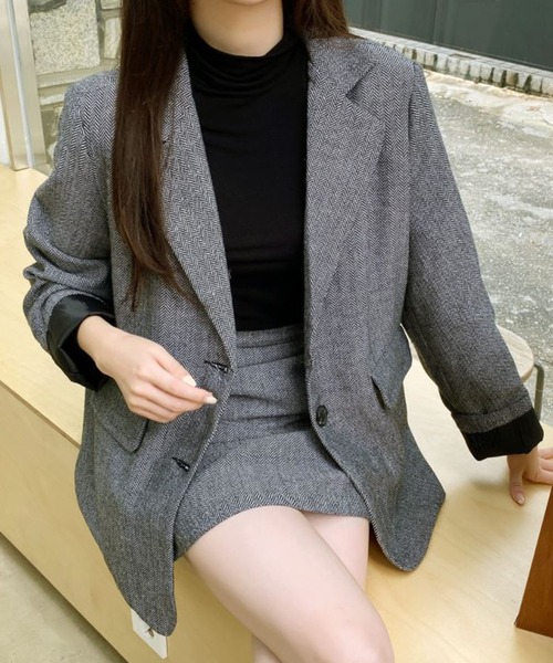 CEMONEMO(セモネモ)の「無地 タートルネック プルオーバー(Tシャツ/カットソー・レディース・ブラック/ベージュ/ホワイト/グリーン・FREE)」の18枚目の写真