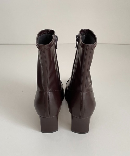 CANAL JEAN（キャナルジーン）の「LE VERNIS(ル・ベルニ) スキニーショートブーツ（ブーツ・レディース・ブラック/ダークブラウン・23/24/24.5/23.5）」の10枚目の写真