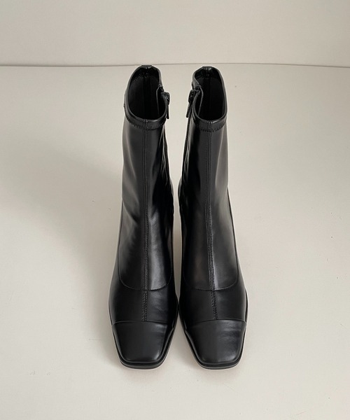 CANAL JEAN（キャナルジーン）の「LE VERNIS(ル・ベルニ) スキニーショートブーツ（ブーツ・レディース・ブラック/ダークブラウン・23/24/24.5/23.5）」の7枚目の写真