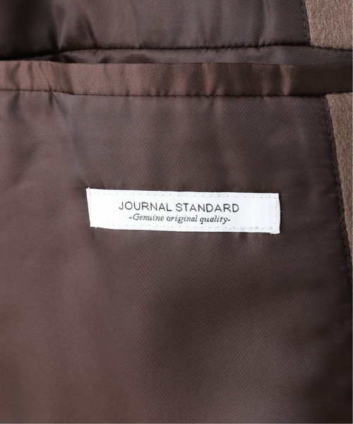 JOURNAL STANDARD(ジャーナルスタンダード)の「【SUPER140】PVA ウール オーバー ショート コート(チェスターコート・メンズ・ウッド/ブラック系その他・LARGE/MEDIUM)」の19枚目の写真