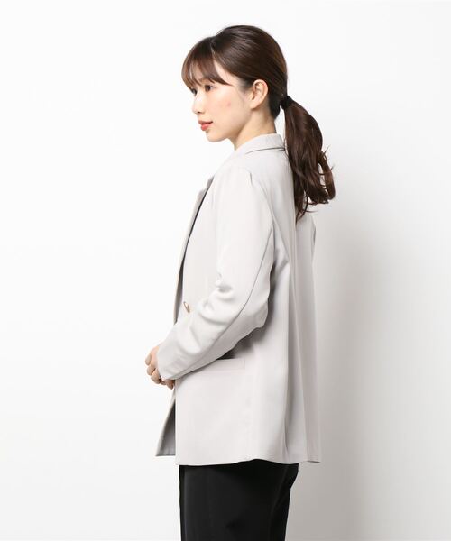 PICCIN(ピッチン)の「ゴールドボタンダブルジャケット(テーラードジャケット・レディース・ブラック/ネイビー/グレイッシュベージュ・M/L)」の11枚目の写真