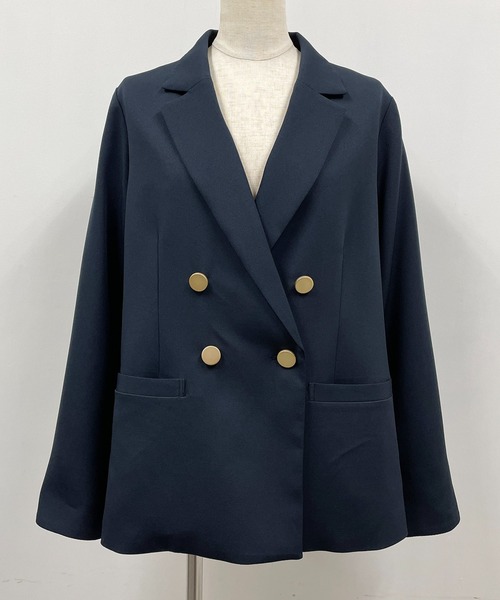 PICCIN(ピッチン)の「ゴールドボタンダブルジャケット(テーラードジャケット・レディース・ブラック/ネイビー/グレイッシュベージュ・M/L)」の16枚目の写真