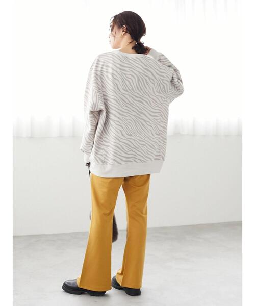 Sugar spoon(シュガースプーン)の「・SUGAR SPOON アニマルptプルオーバー*(スウェット・レディース・チャコールグレー/アイボリー/オフホワイト・FREE)」の7枚目の写真