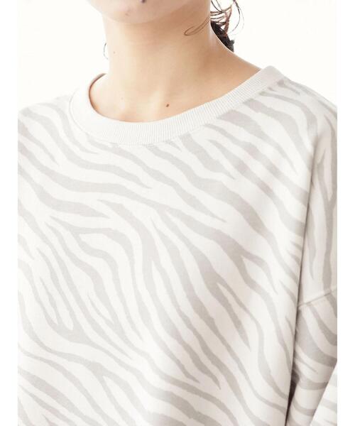 Sugar spoon(シュガースプーン)の「・SUGAR SPOON アニマルptプルオーバー*(スウェット・レディース・チャコールグレー/アイボリー/オフホワイト・FREE)」の10枚目の写真