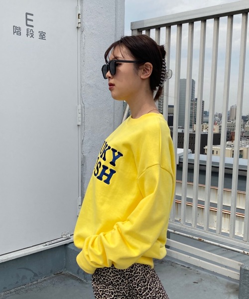 SHAGGIE(シャギー)の「FUNKY FRESH裏毛カラースウェット(スウェット・レディース・グリーン/イエロー/ピンク/オレンジ・FREE)」の22枚目の写真