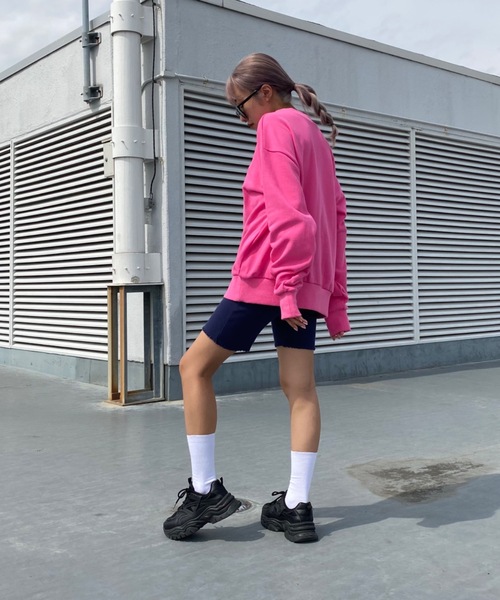 SHAGGIE(シャギー)の「FUNKY FRESH裏毛カラースウェット(スウェット・レディース・グリーン/イエロー/ピンク/オレンジ・FREE)」の7枚目の写真