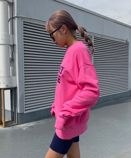 SHAGGIE(シャギー)の「FUNKY FRESH裏毛カラースウェット(スウェット・レディース・グリーン/イエロー/ピンク/オレンジ・FREE)」の10枚目の写真