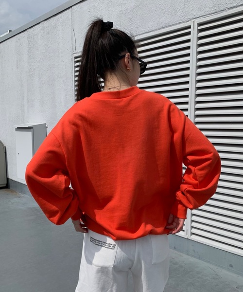 SHAGGIE(シャギー)の「FUNKY FRESH裏毛カラースウェット(スウェット・レディース・グリーン/イエロー/ピンク/オレンジ・FREE)」の17枚目の写真