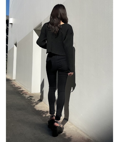 ENVYM（アンビー）の「ハイウエストボタンジェギンス（その他パンツ・レディース・ブラック・S/M）」の11枚目の写真