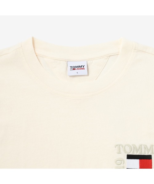 tommy jeans（トミー ジーンズ）の「ボックスロゴTシャツ（Tシャツ/カットソー・メンズ・ホワイト/ブラック/ピンク・SMALL/MEDIUM/LARGE/X-LARGE）」の9枚目の写真