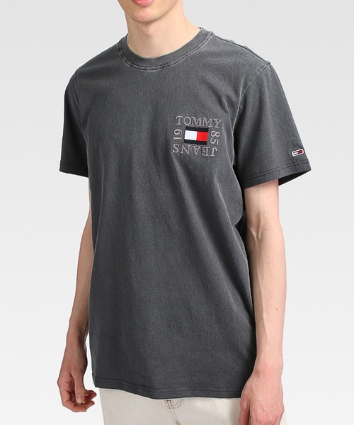 tommy jeans（トミー ジーンズ）の「ボックスロゴTシャツ（Tシャツ/カットソー・メンズ・ホワイト/ブラック/ピンク・SMALL/MEDIUM/LARGE/X-LARGE）」の18枚目の写真