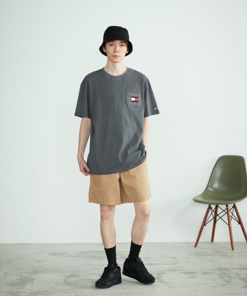 tommy jeans（トミー ジーンズ）の「ボックスロゴTシャツ（Tシャツ/カットソー・メンズ・ホワイト/ブラック/ピンク・SMALL/MEDIUM/LARGE/X-LARGE）」の20枚目の写真