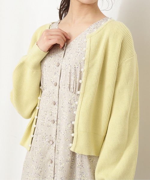 PROPORTION BODY DRESSING(プロポーションボディドレッシング)の「パールカーデ / 1212174201(カーディガン/ボレロ・レディース・ホワイト/ネイビー/イエロー・FREE)」の6枚目の写真