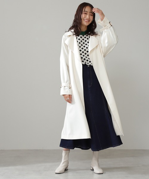 N.（N. Natural Beauty Basic）（エヌエヌナチュラルビューティーベーシック）の「◆ポップジャガードニット（ニット/セーター・レディース・ブラック系その他/オレンジ系その他・MEDIUM）」の9枚目の写真
