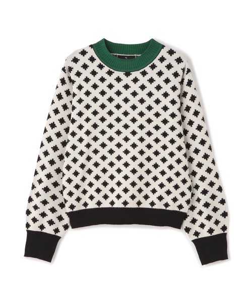 N.（N. Natural Beauty Basic）（エヌエヌナチュラルビューティーベーシック）の「◆ポップジャガードニット（ニット/セーター・レディース・ブラック系その他/オレンジ系その他・MEDIUM）」の21枚目の写真