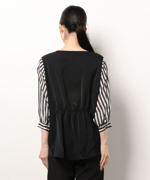 Lace Ladies(レースレディース)の「七分袖 ドッキングブラウス(シャツ/ブラウス・レディース・ブラック/ホワイト・S/XL/L/M)」の17枚目の写真