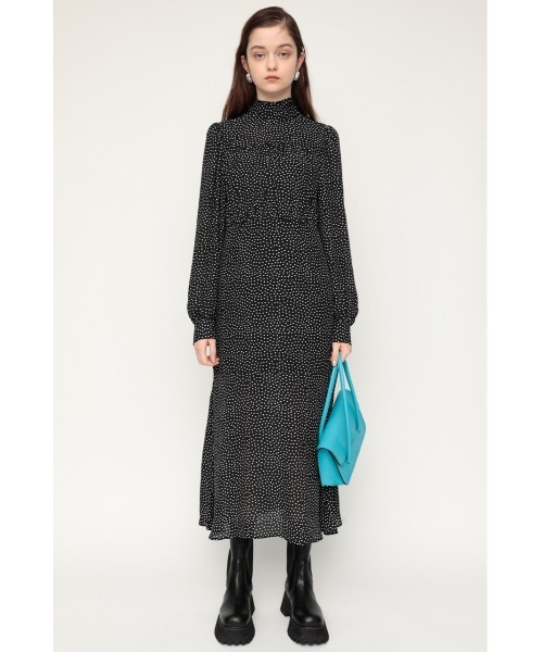 SLY(スライ)の「TINY DOT STAND TIE DRESS タイニー ドット スタンドタイ ドレス(ワンピース・レディース・ブラック系その他2/グリーン系その他2・FREE)」の15枚目の写真