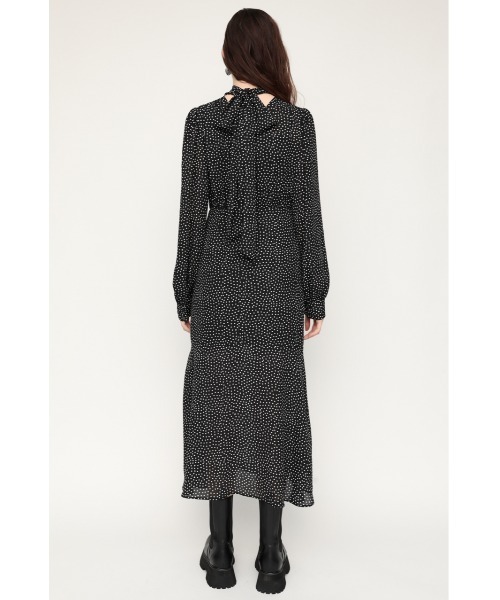 SLY(スライ)の「TINY DOT STAND TIE DRESS タイニー ドット スタンドタイ ドレス(ワンピース・レディース・ブラック系その他2/グリーン系その他2・FREE)」の10枚目の写真