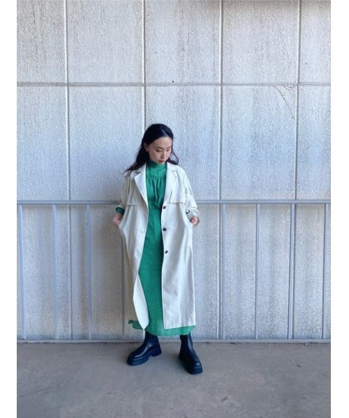 SLY(スライ)の「TINY DOT STAND TIE DRESS タイニー ドット スタンドタイ ドレス(ワンピース・レディース・ブラック系その他2/グリーン系その他2・FREE)」の20枚目の写真