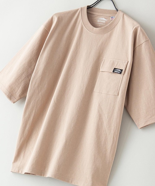 OUTDOOR PRODUCTS APPAREL(アウトドアプロダクツアパレル)の「USAコットンビッグシルエット 5分袖Tシャツ ワンポイントブランドロゴ(Tシャツ/カットソー・メンズ・カーキ/ベージュ/パープル/ブラック/ホワイト/ブルー系その他・X-LARGE/LARGE/MEDIUM)」の3枚目の写真