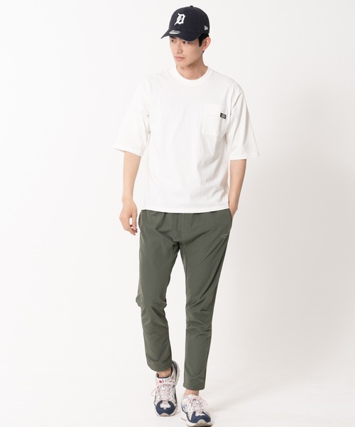 OUTDOOR PRODUCTS APPAREL(アウトドアプロダクツアパレル)の「USAコットンビッグシルエット 5分袖Tシャツ ワンポイントブランドロゴ(Tシャツ/カットソー・メンズ・カーキ/ベージュ/パープル/ブラック/ホワイト/ブルー系その他・X-LARGE/LARGE/MEDIUM)」の20枚目の写真