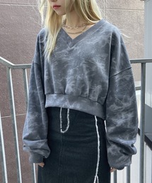 Figments | クロップドタイダイスウェット(スウェット)