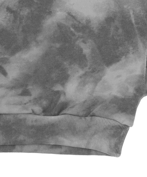 Figments（フィグメンツ）の「クロップドタイダイスウェット（スウェット・レディース・ブラック/パープル・FREE）」の10枚目の写真