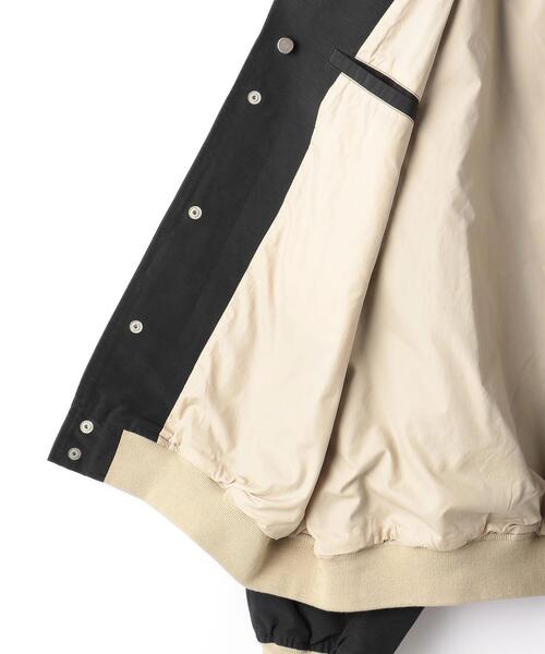 MONKEY TIME（モンキータイム）の「＜QUIGLEY＞ 60/40 CLTH JKT/ジャケット（スタジャン・メンズ・ブラック/ダークグリーン・M/L）」の15枚目の写真