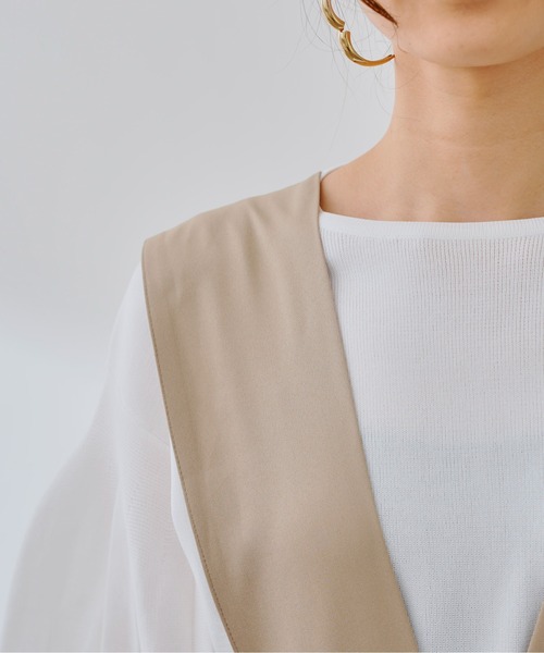 prose verse（プロズヴェール）の「バックベルトタック入りサロペット（サロペット/オーバーオール・レディース・ブラック/ベージュ/グレー・MEDIUM）」の11枚目の写真