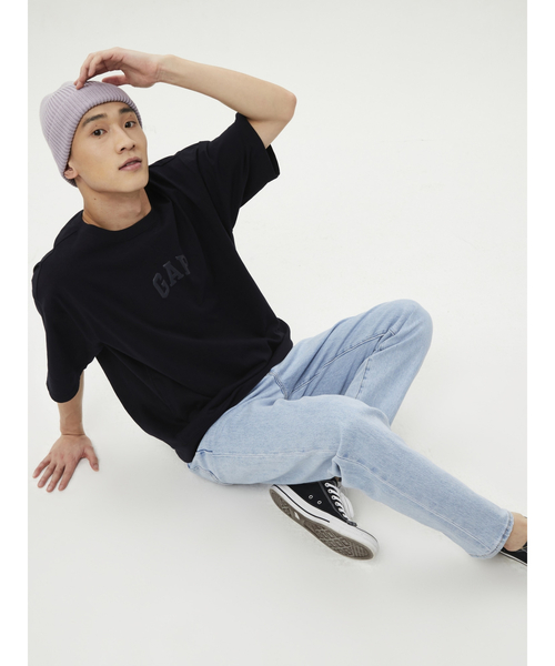 GAP(ギャップ)の「ウォッシュド ロー ジャージー オーバーサイズ Tシャツ(Tシャツ/カットソー・メンズ・ホワイト/ブラック/ベージュ/ネイビー/グレー/ブルー・S/M/L/XL/XS/XXS)」の11枚目の写真