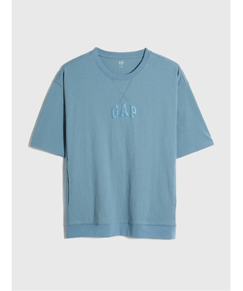 GAP(ギャップ)の「ウォッシュド ロー ジャージー オーバーサイズ Tシャツ(Tシャツ/カットソー・メンズ・ホワイト/ブラック/ベージュ/ネイビー/グレー/ブルー・S/M/L/XL/XS/XXS)」の6枚目の写真