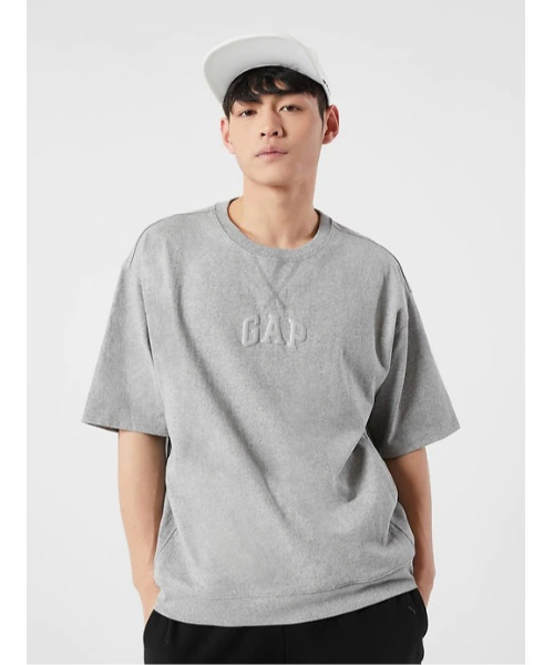 GAP(ギャップ)の「ウォッシュド ロー ジャージー オーバーサイズ Tシャツ(Tシャツ/カットソー・メンズ・ホワイト/ブラック/ベージュ/ネイビー/グレー/ブルー・S/M/L/XL/XS/XXS)」の7枚目の写真
