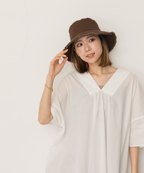 RODE SKO（ロデスコ）の「フリンジハット（ハット・レディース・ブラック/ブラウン/カーキ/アイボリー・FREE）」の10枚目の写真