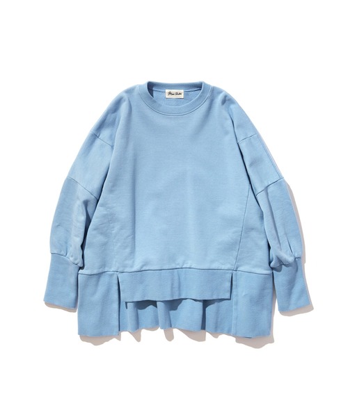 MARIE MILLER（マリー ミラー）の「Marie Miller　スウェットレイヤードトップ 001（スウェット・レディース・ブルー/オートミール/スミクロ・F）」の3枚目の写真