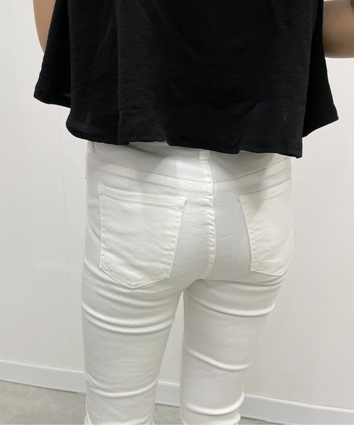 StyleSea(スタイルシー)の「ホワイトデニムパンツ(デニムパンツ・レディース・ホワイト・SMALL/MEDIUM)」の4枚目の写真