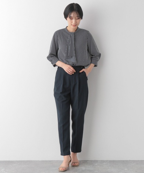 LEPSIM（レプシィム）の「ダブルデザインテーパードパンツ　264324（スーツパンツ・レディース・ネイビー/グレー・MEDIUM/LARGE）」の5枚目の写真