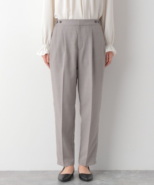 LEPSIM（レプシィム）の「ダブルデザインテーパードパンツ　264324（スーツパンツ・レディース・ネイビー/グレー・MEDIUM/LARGE）」の6枚目の写真