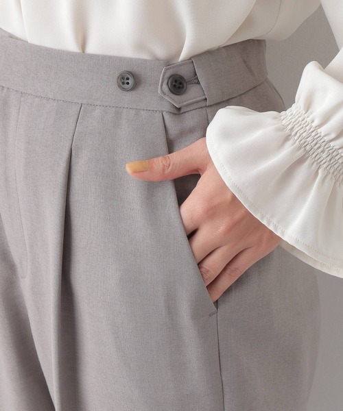 LEPSIM（レプシィム）の「ダブルデザインテーパードパンツ　264324（スーツパンツ・レディース・ネイビー/グレー・MEDIUM/LARGE）」の10枚目の写真