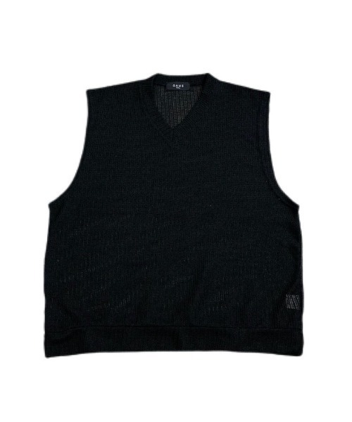 Chikashitsu +(チカシツプラス)の「【Chikashitsu +/チカシツプラス】see-through v neck knit vest/シースルーVネックニットベスト 重ね着 レイヤード(ベスト・メンズ・ブラック/イエロー/グレー・ONE SIZE)」の10枚目の写真