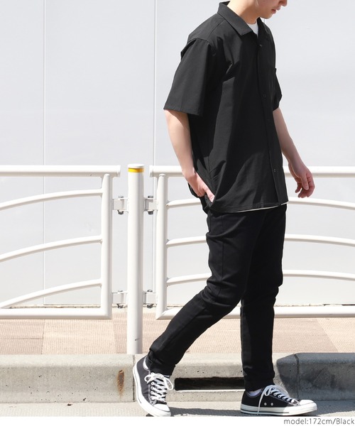 coca(coca)(コカ)の「メンズ 4WAYストレッチオープンカラーシャツ(シャツ/ブラウス・メンズ・ブラック/ネイビー・ONE SIZE)」の11枚目の写真
