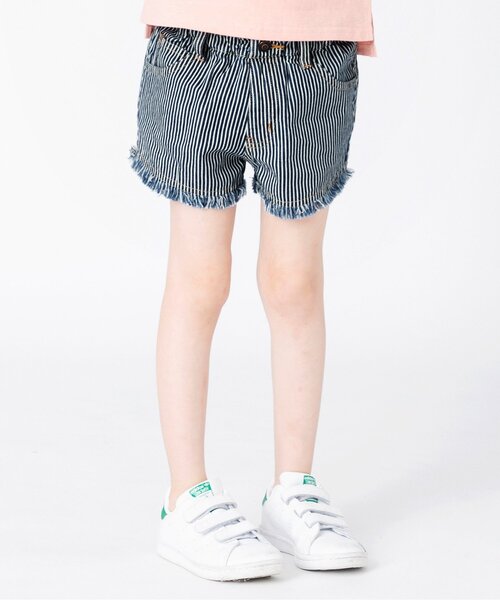 BREEZE(ブリーズ)の「フリンジショートパンツ(その他パンツ・キッズ・サックスブルー/その他10/オフホワイト/ブルー/ブラック・140/150/110/120/130/100/90)」の1枚目の写真