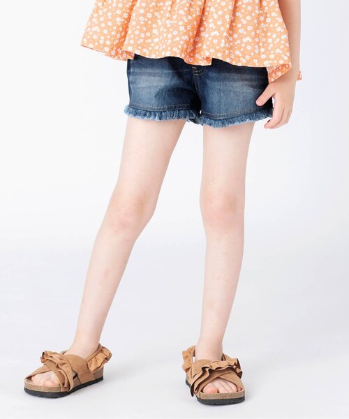 BREEZE(ブリーズ)の「フリンジショートパンツ(その他パンツ・キッズ・サックスブルー/その他10/オフホワイト/ブルー/ブラック・140/150/110/120/130/100/90)」の5枚目の写真