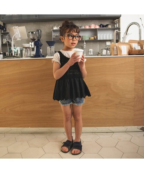 BREEZE(ブリーズ)の「フリンジショートパンツ(その他パンツ・キッズ・サックスブルー/その他10/オフホワイト/ブルー/ブラック・140/150/110/120/130/100/90)」の16枚目の写真