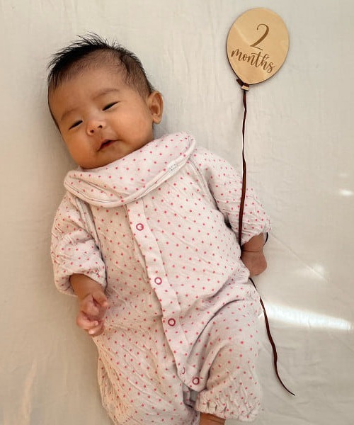 こども ビームス(コドモビームス)の「NewBorn ギフトセット(50cm)(ロンパース・キッズ・ホワイト/ライトグレー/サックスブルー/ピンク・50)」の5枚目の写真