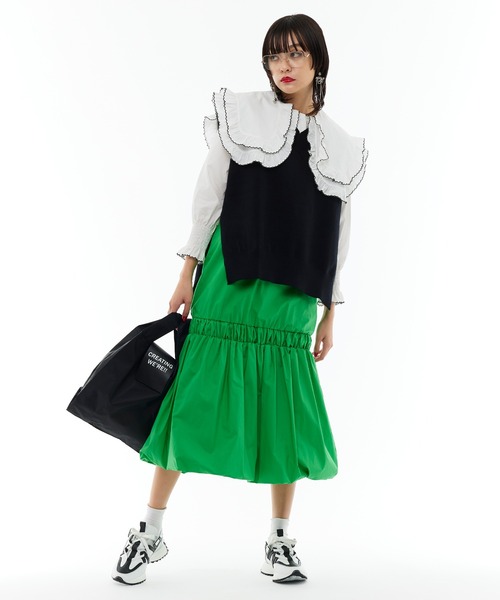 Narcissus（ナルシス）の「【Narcissus】バルーンスカート（スカート・レディース・ブラック/グリーン・FREE）」の17枚目の写真