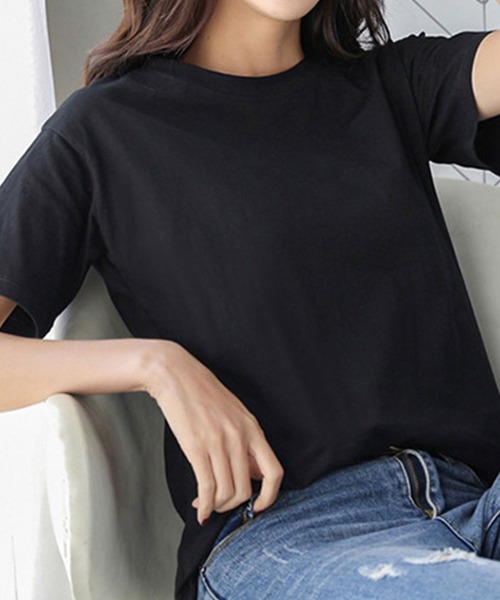 Amulet（アミュレット）の「シンプル半袖Tシャツ（Tシャツ/カットソー・レディース・ホワイト/ベージュ/ブラック・XL/L/M）」の5枚目の写真