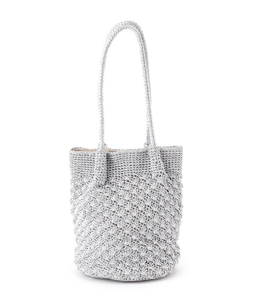 SOUP（スープ）の「◆クロシェバッグ（ハンドバッグ・レディース・シルバー/ブラック・00）」の11枚目の写真